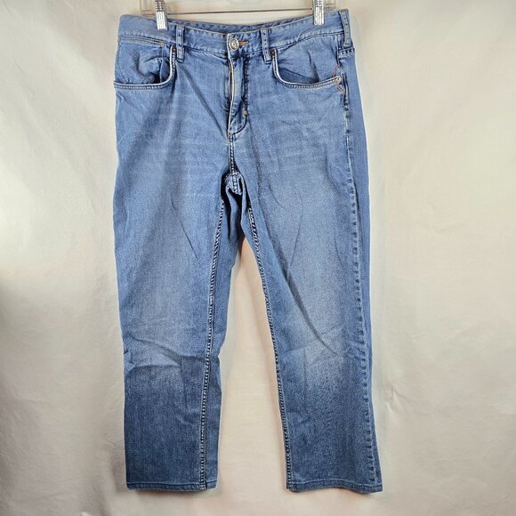 Tommy Bahama Jeans Mens 34x32 Blue Relaxed Fit Stretch Denim Pants Fits 32x28 A0 - Picture 1 of 10